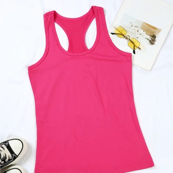 Women's rose red  Graphic Tank Top M - Picture 2 of 5